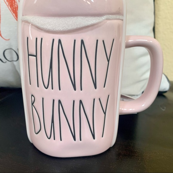 RAE DUNN HUNNY BUNNY EASTER MUG LID CANISTER PINK - Picture 4 of 13